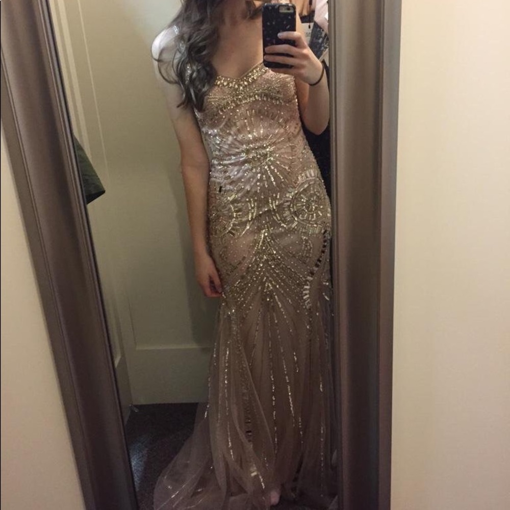 Morrell Maxie Sequined Gown/ Prom Dress